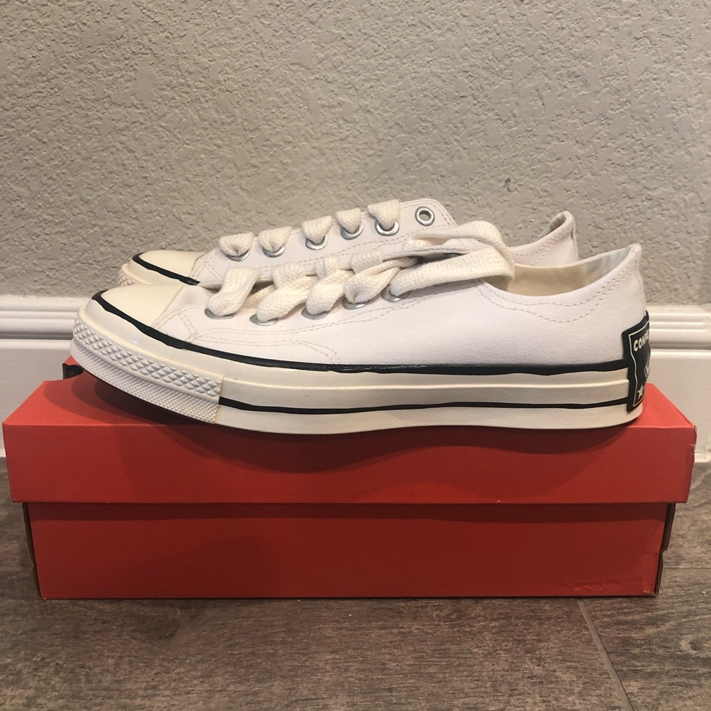 New Converse Chuck 70 Sketch Low White Black  Sneakers Men’s Shoes Size 12 - Picture 3 of 9
